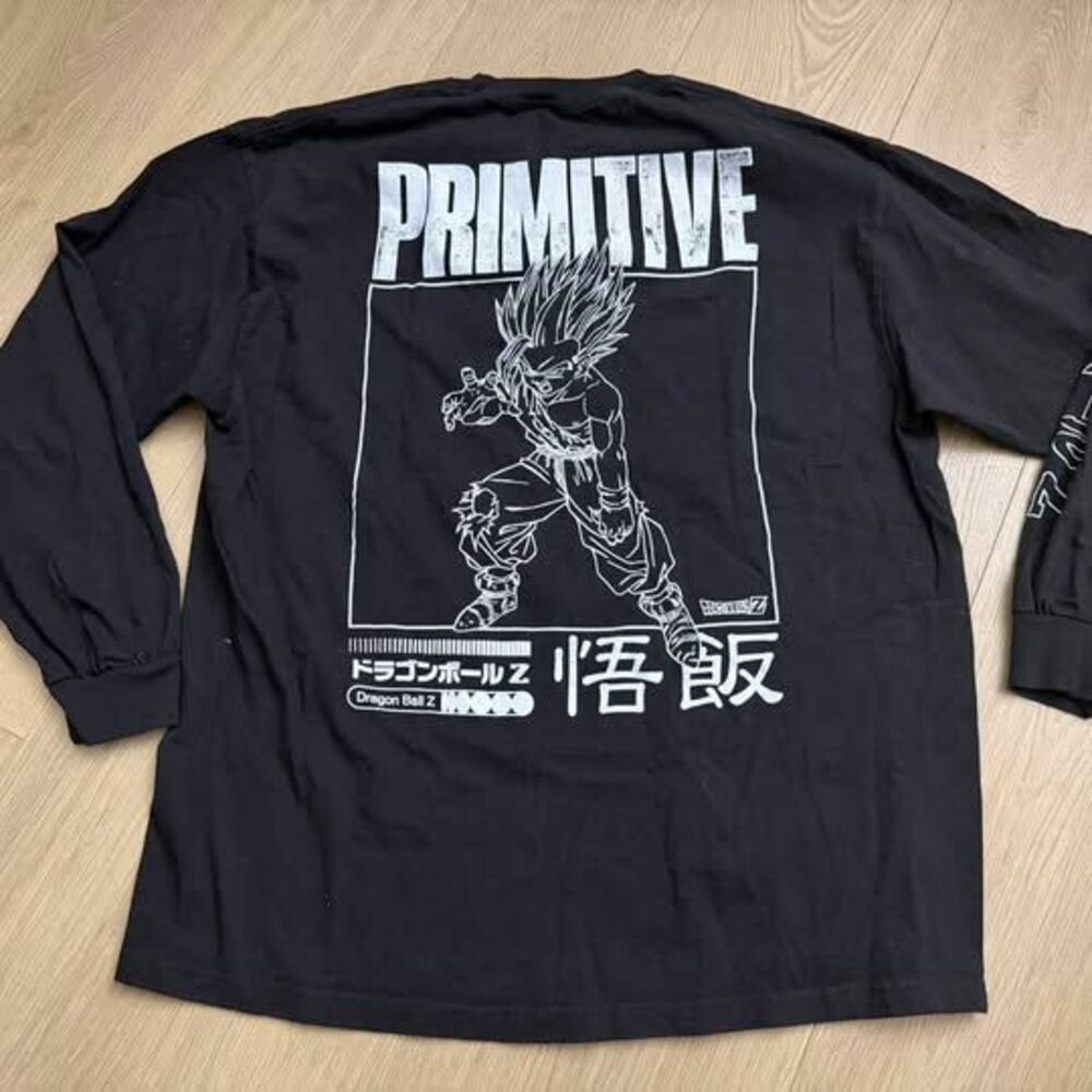 Primitive x Dragon Ball Z Gohan Long Sleeve Shirt size XL